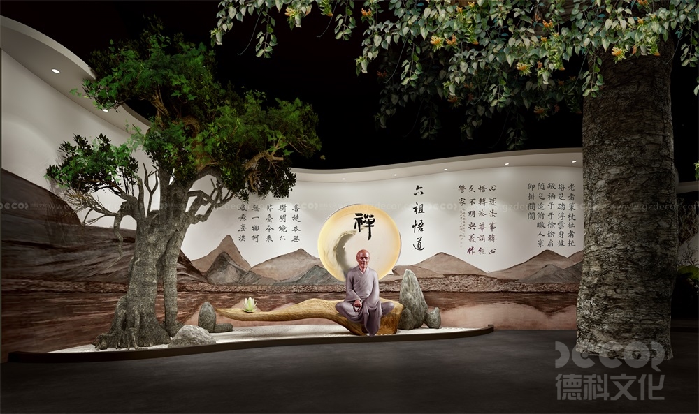 在茶文化展館設計中如何設計一個適合展示茶葉與社會科學的關系的展示區域